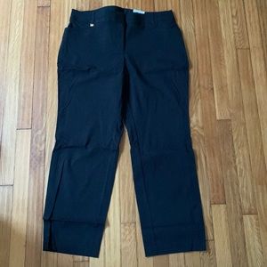 Black Curvy Fit Straight Leg Pants